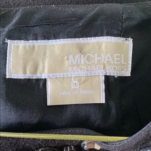 Michael Kors Black Embellished Mini Sheath Dress - Picture 3 of 3